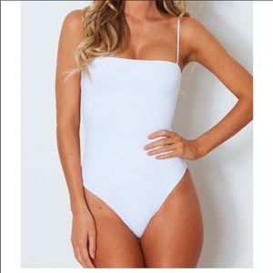 WhiteFox All About You Bodysuit White